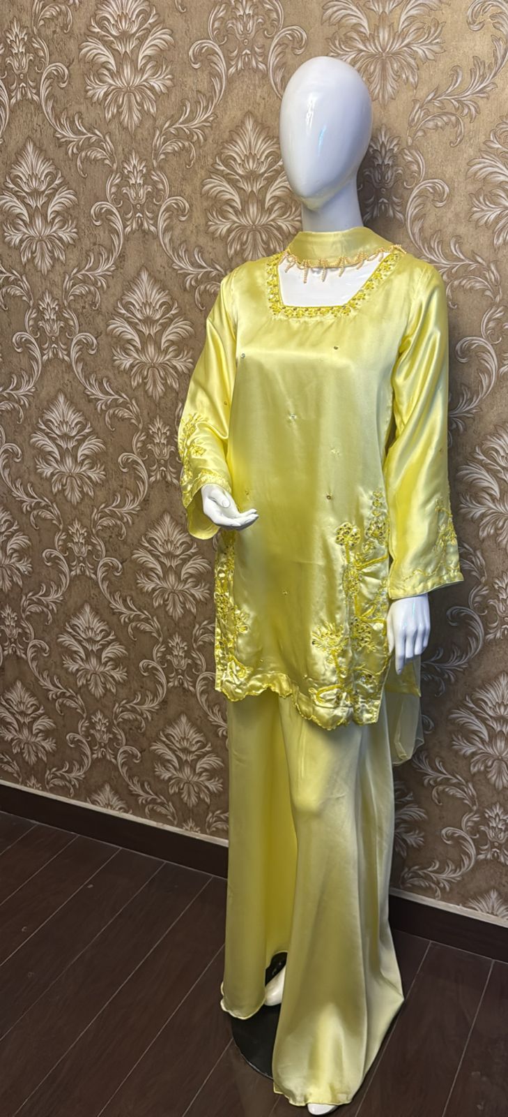 Yellow Square Neck
