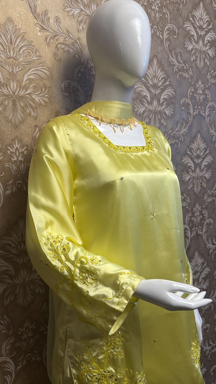 Yellow Square Neck