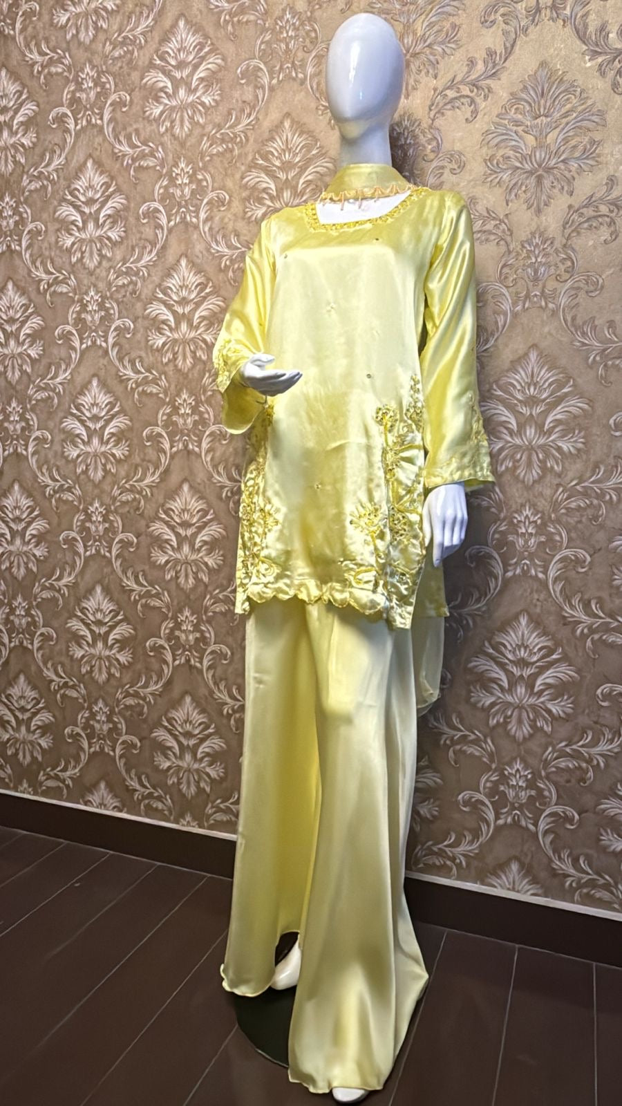 Yellow Square Neck