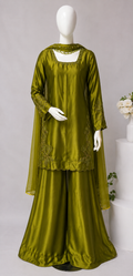Olive Green square neck
