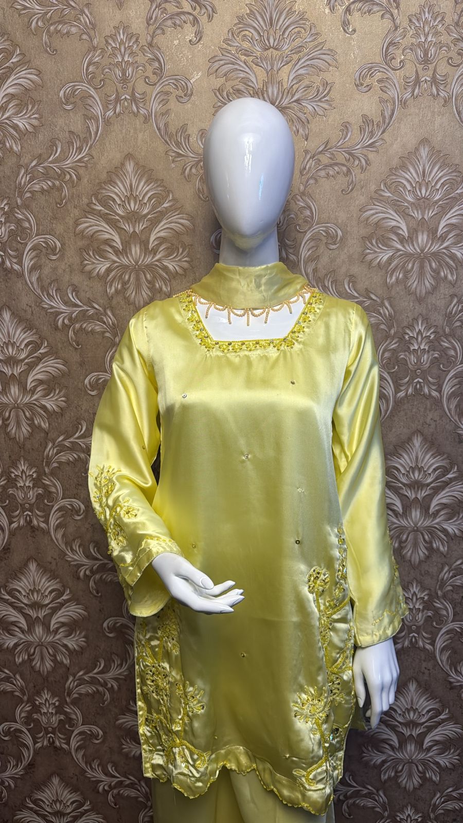 Yellow Square Neck