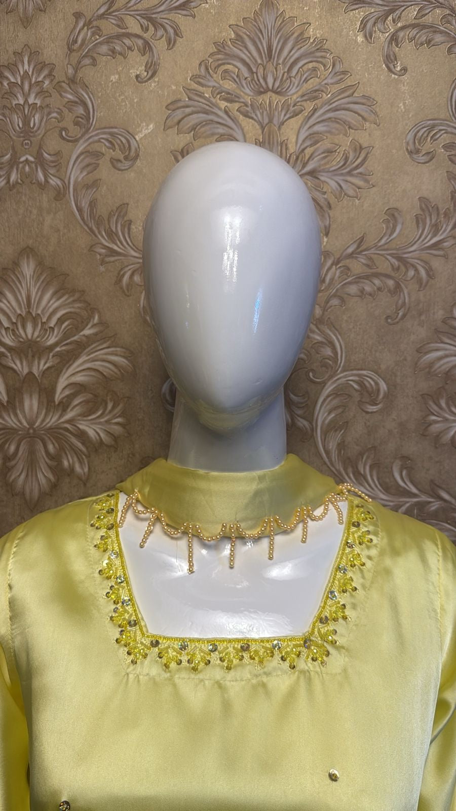 Yellow Square Neck