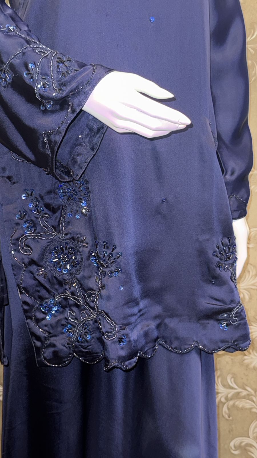 Navy Blue square neck