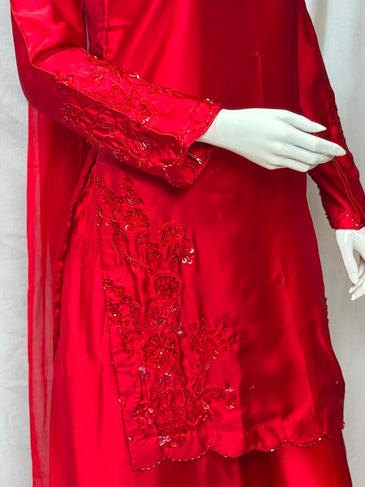 Ruby Red square neck