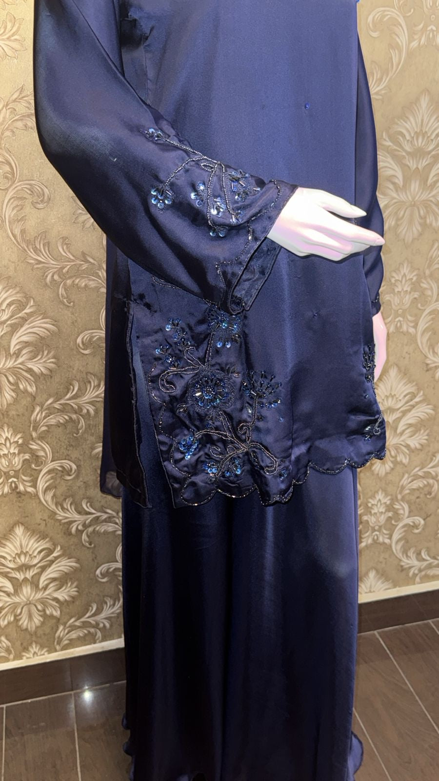 Navy Blue square neck