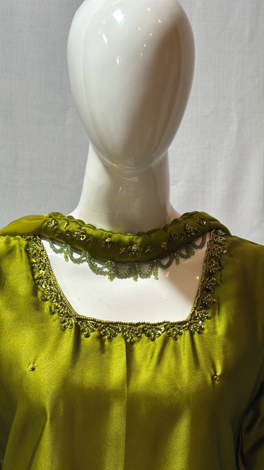 Olive Green square neck