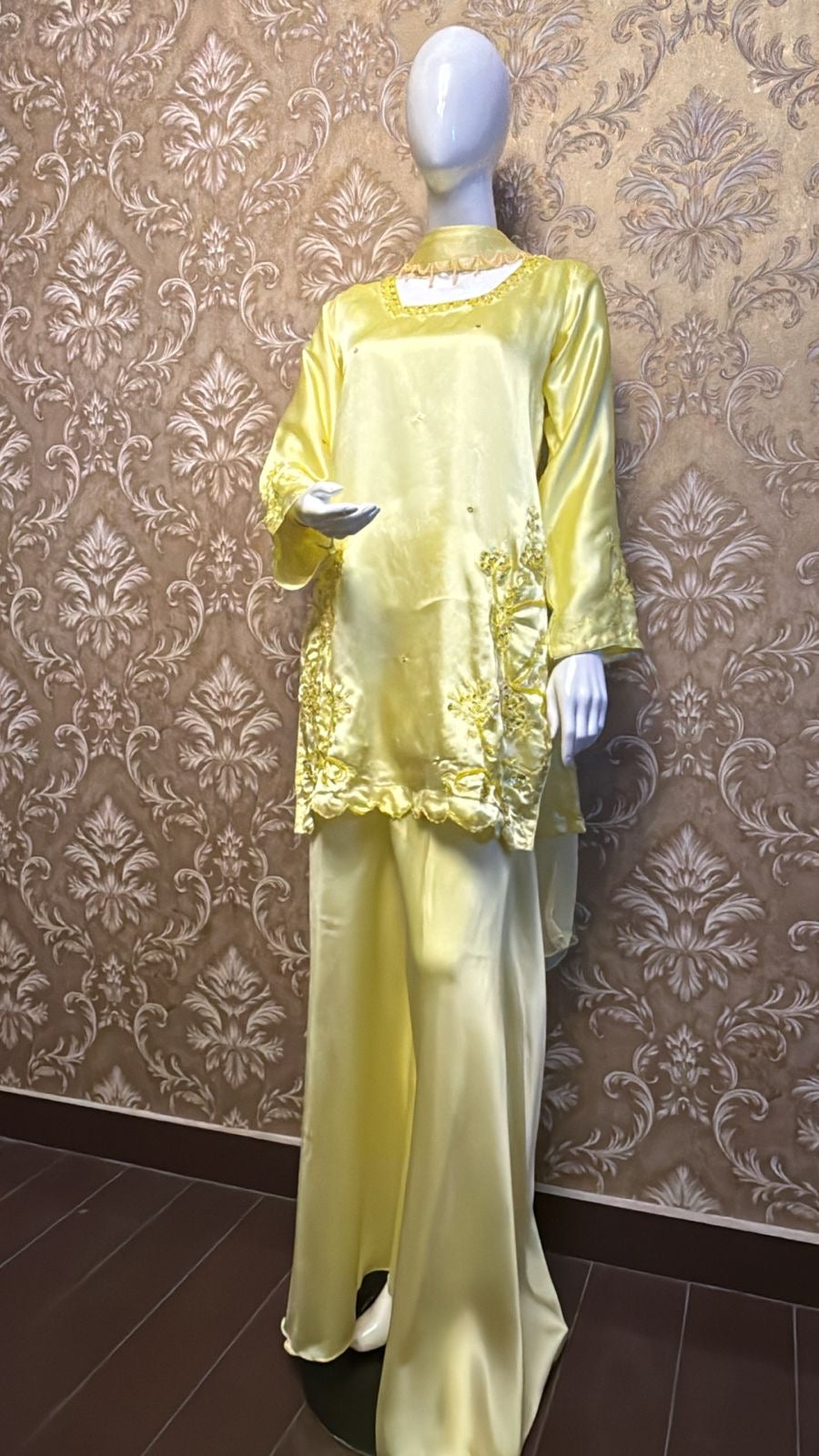 Yellow Square Neck