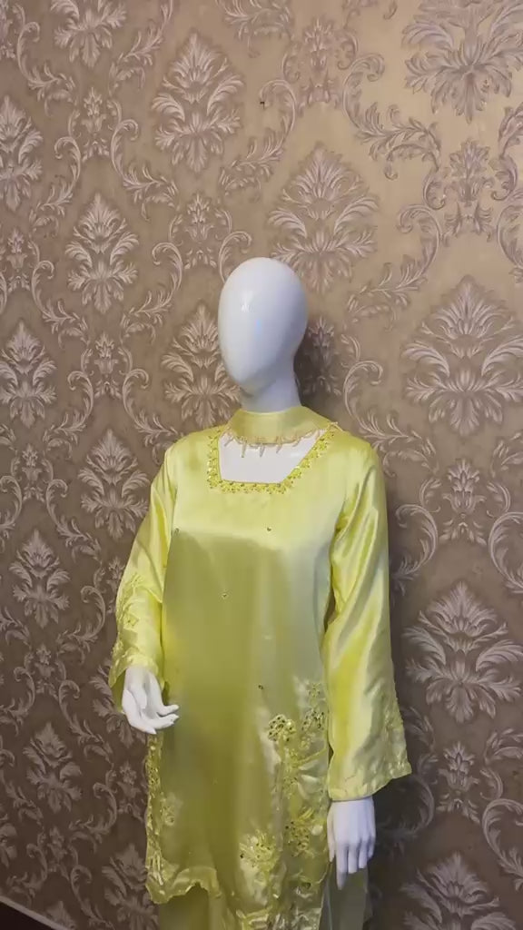 Yellow Square Neck